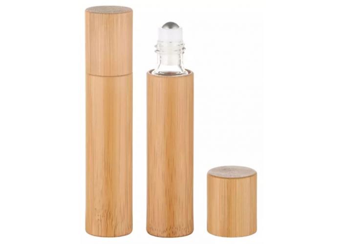 Бамбуковая бутылка для эфирных масел с металлическим шариком